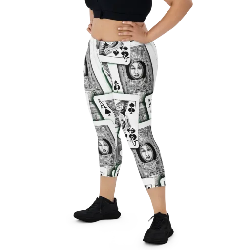 Intense, By Bunny Yeager on a Capri Leggings