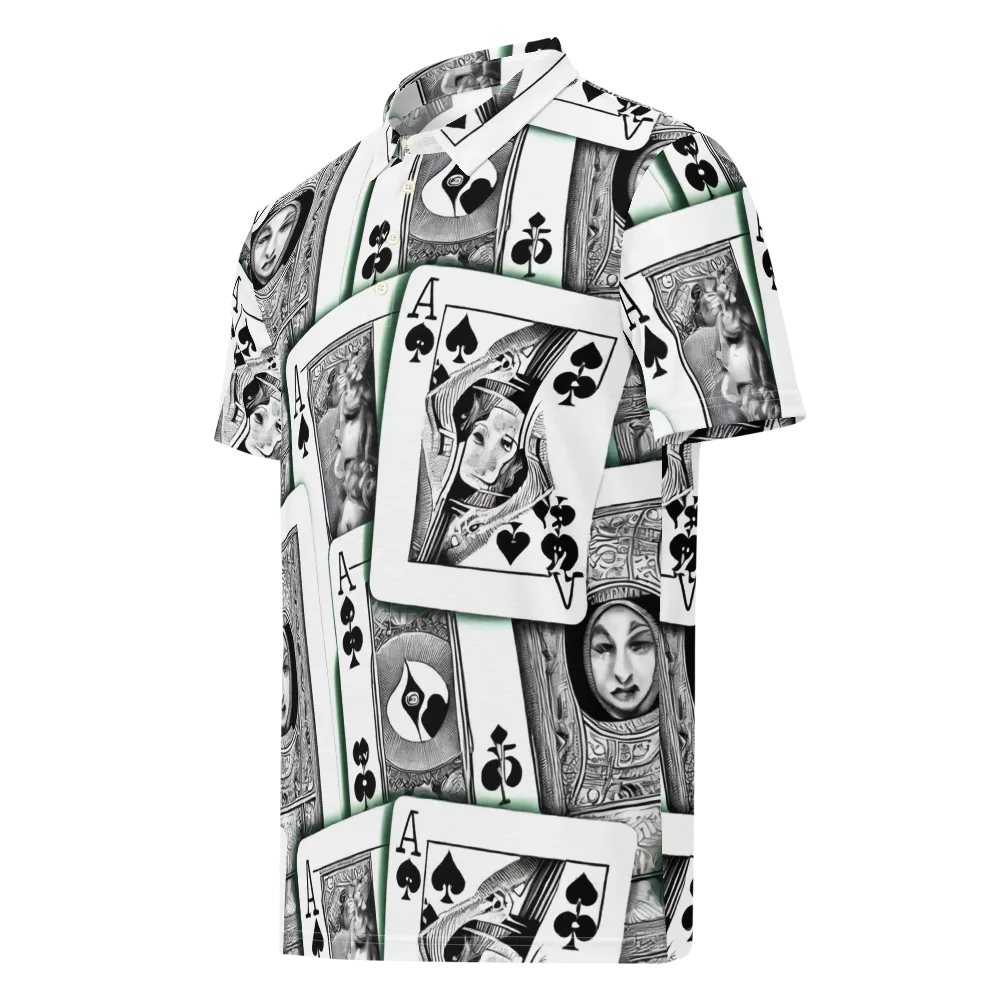 Intense, By Bunny Yeager on Men's Slim Fit Polo Shirt — Left Front