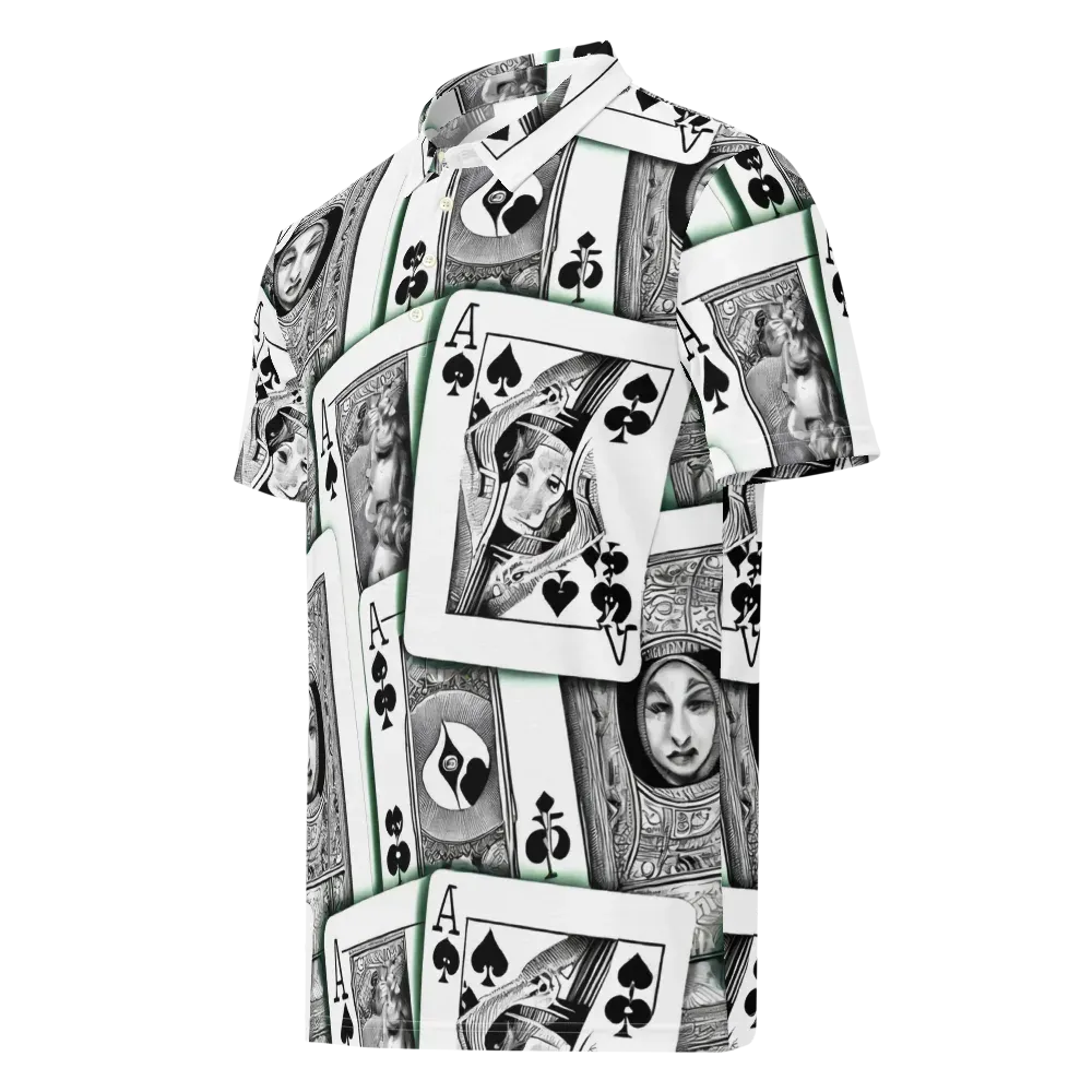 Intense, By Bunny Yeager on Men's Slim Fit Polo Shirt — Left Front