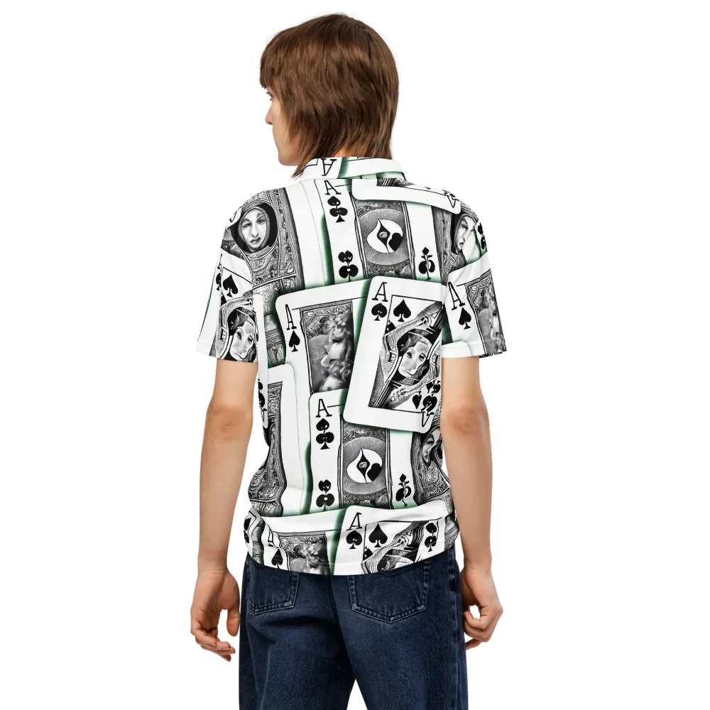 Intense, By Bunny Yeager on Men's Slim Fit Polo Shirt — Back