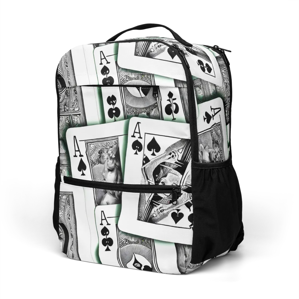 Intense, By Bunny Yeager on Utility Backpack — Left Front