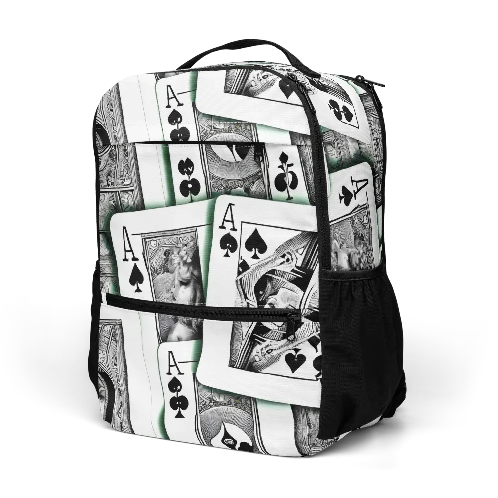 Intense, By Bunny Yeager on Utility Backpack — Left Front