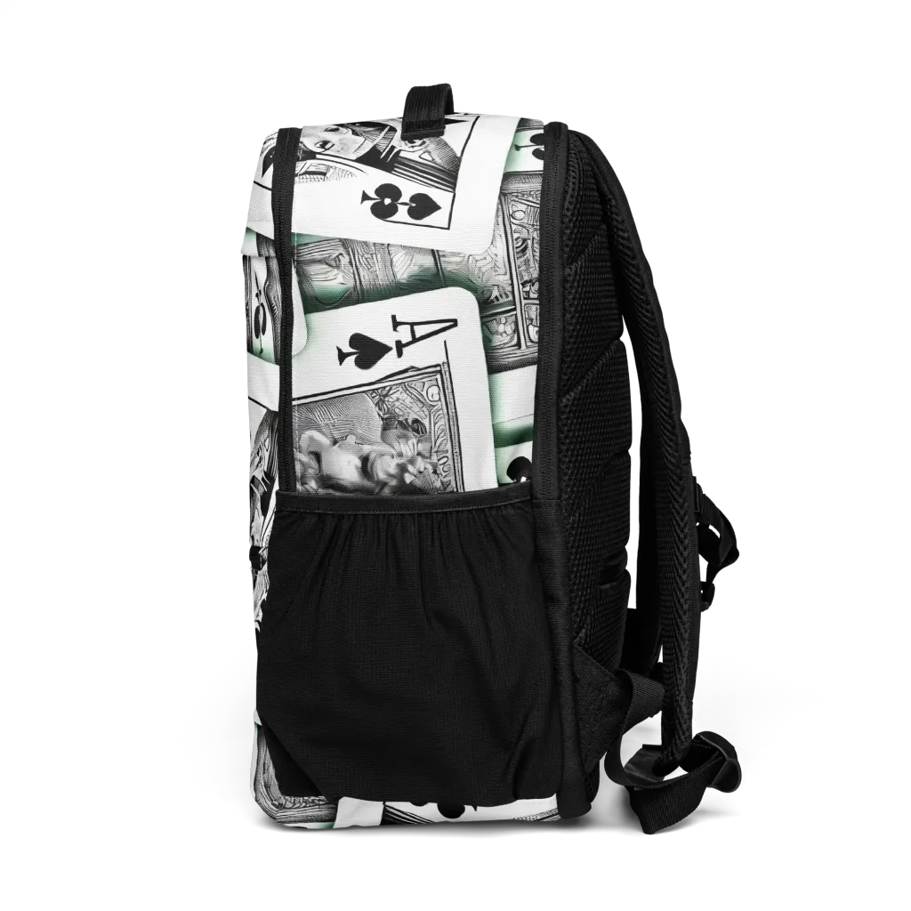 Intense, By Bunny Yeager on Utility Backpack — Left