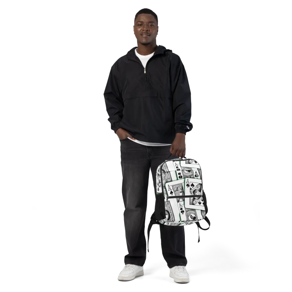Intense, By Bunny Yeager on Utility Backpack — Front