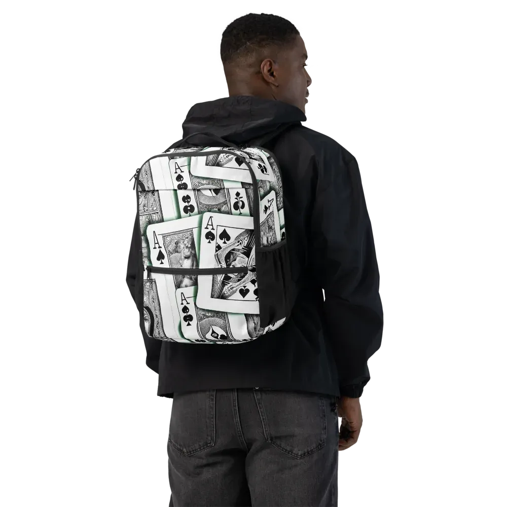 Intense, By Bunny Yeager on Utility Backpack — Back