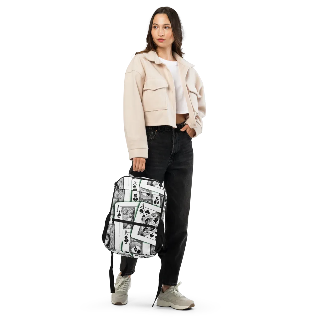 Intense, By Bunny Yeager on Utility Backpack — Front