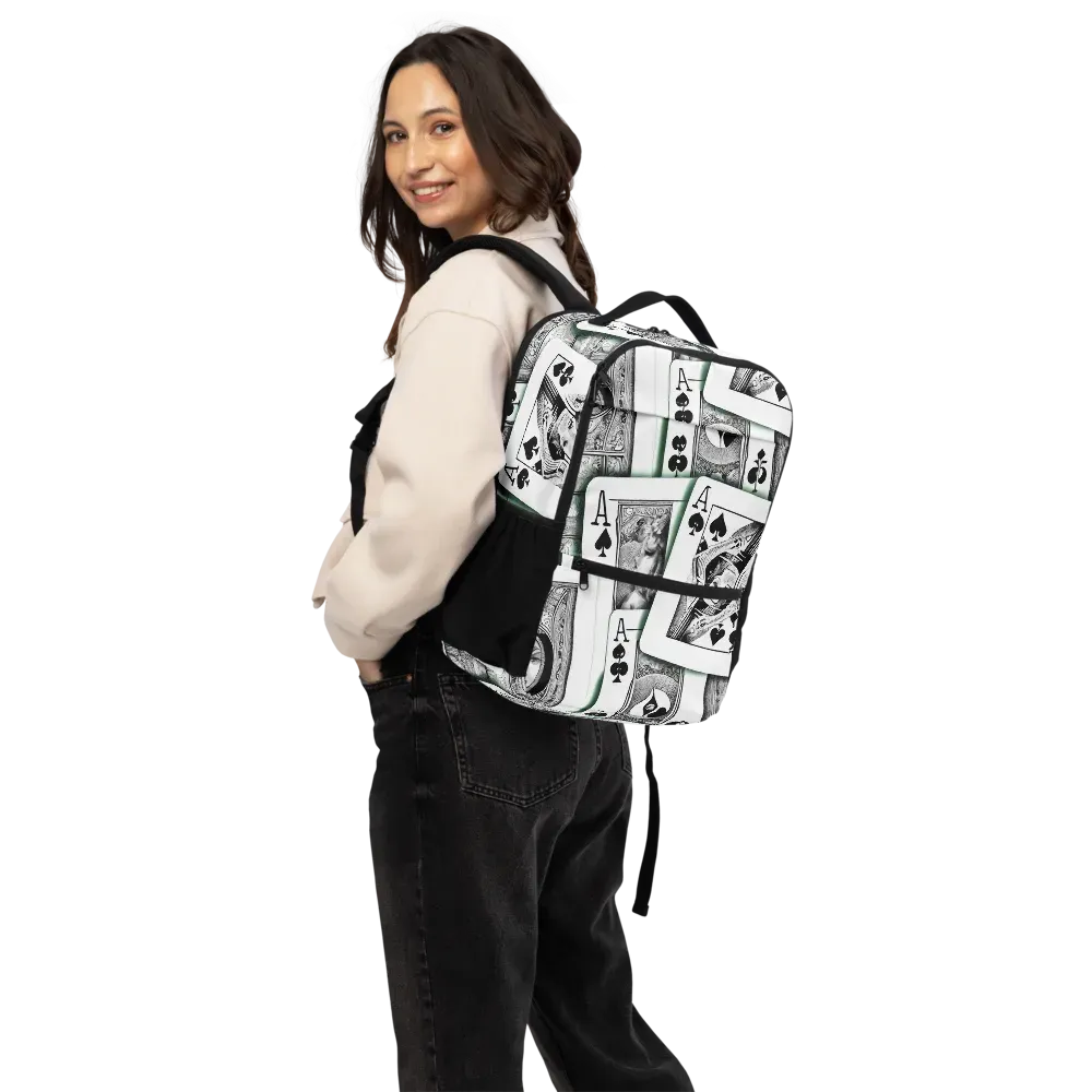 Intense, By Bunny Yeager on Utility Backpack — Back