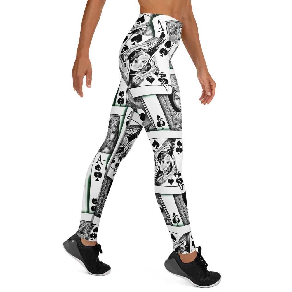 Intense, By Bunny Yeager on Yoga Leggings — Right