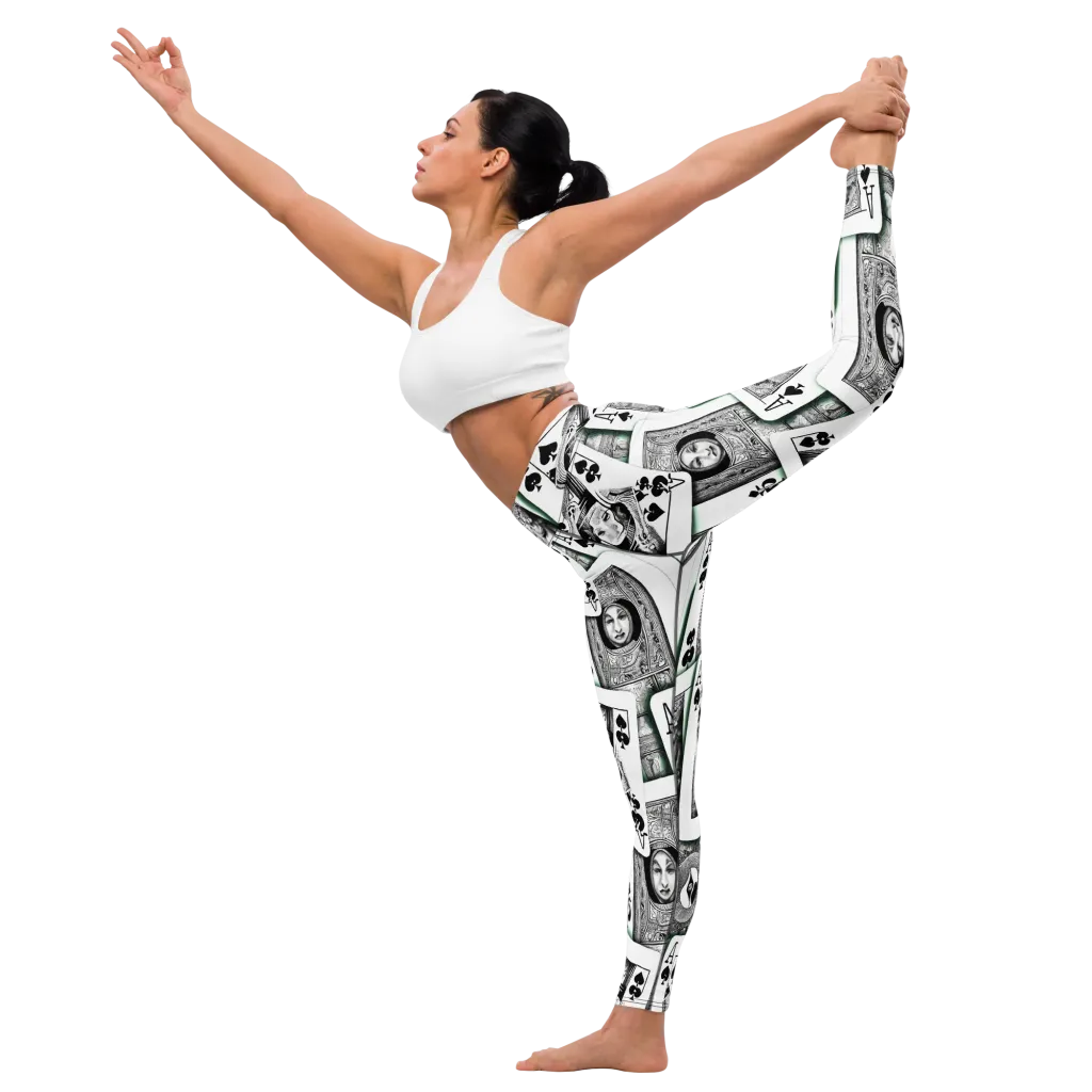 Intense, By Bunny Yeager on Yoga Leggings — Left