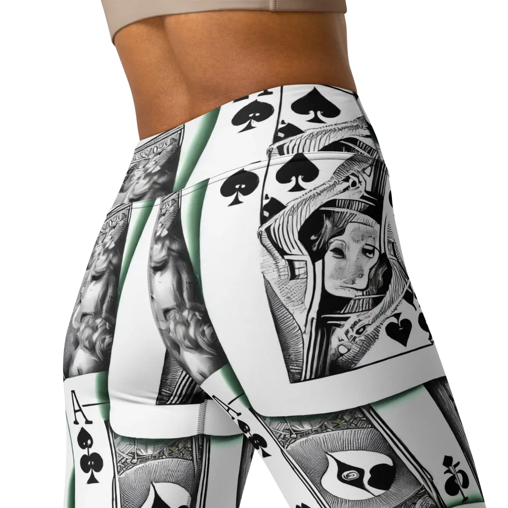 Intense, By Bunny Yeager on Yoga Leggings — Back