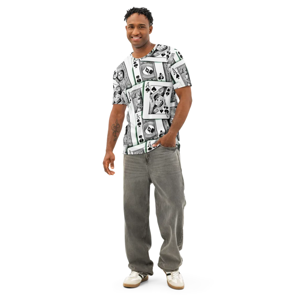 Intense, By Bunny Yeager on Men's Cotton Crew Neck T-Shirt — Front