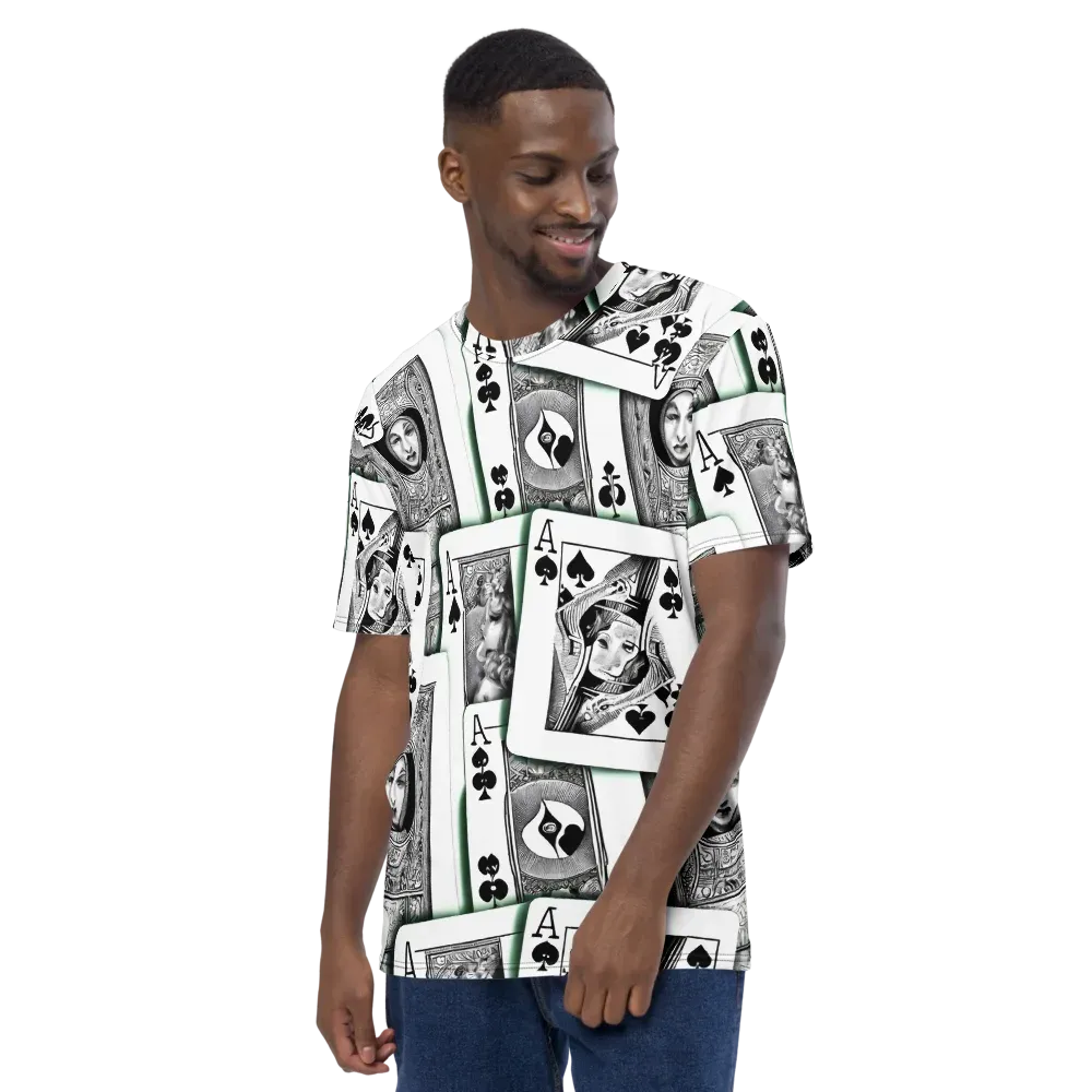 Intense, By Bunny Yeager on Men's Crew Neck T-Shirt — Left