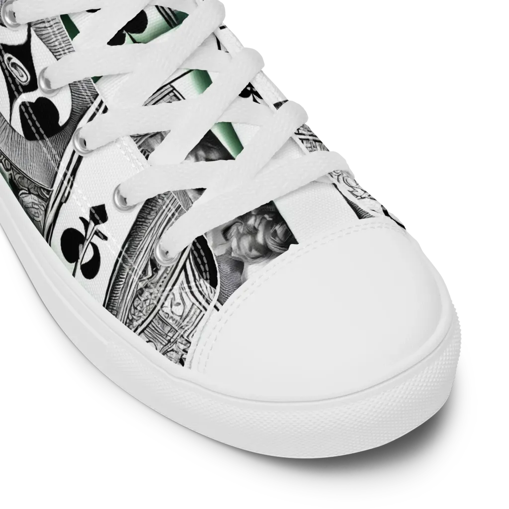 Intense, By Bunny Yeager on Men's High Top Canvas Shoes — Product details