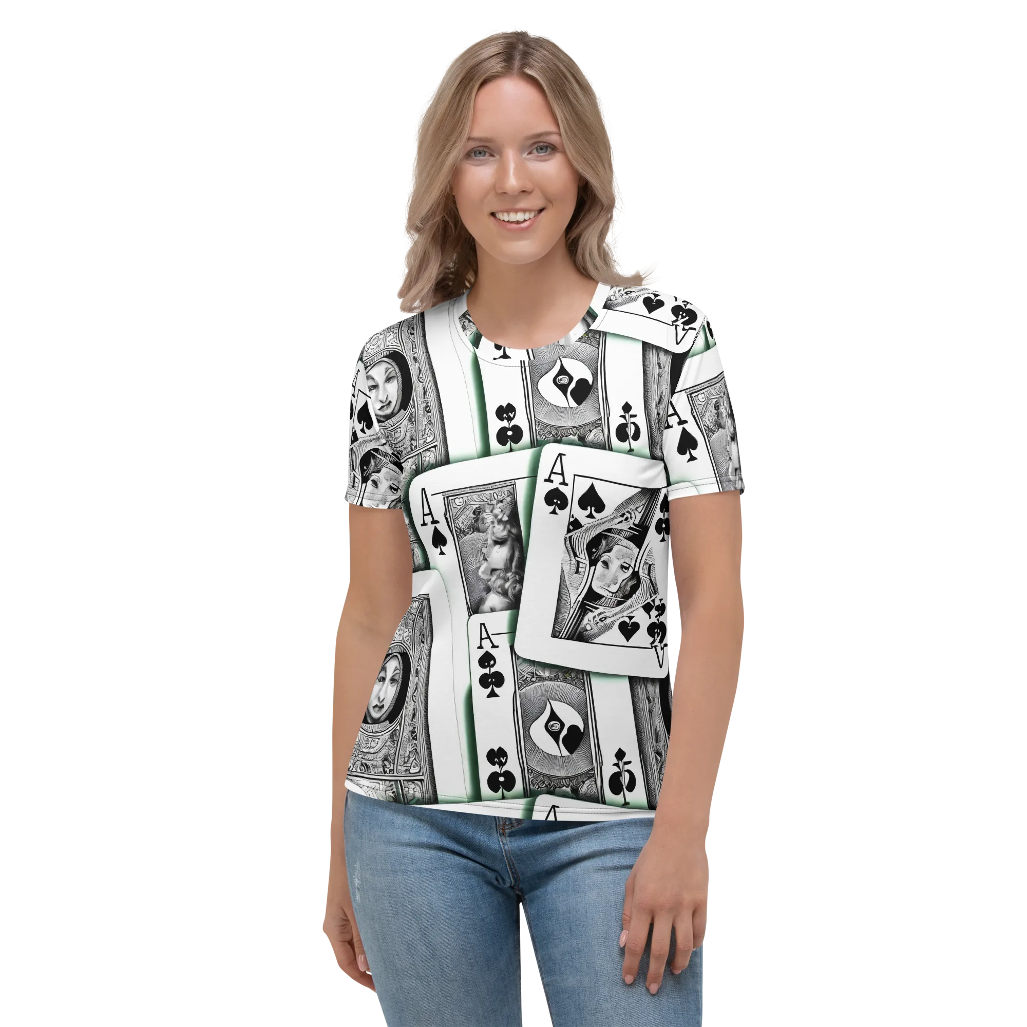 Intense, By Bunny Yeager on Women's Crew Neck T-Shirt — Front