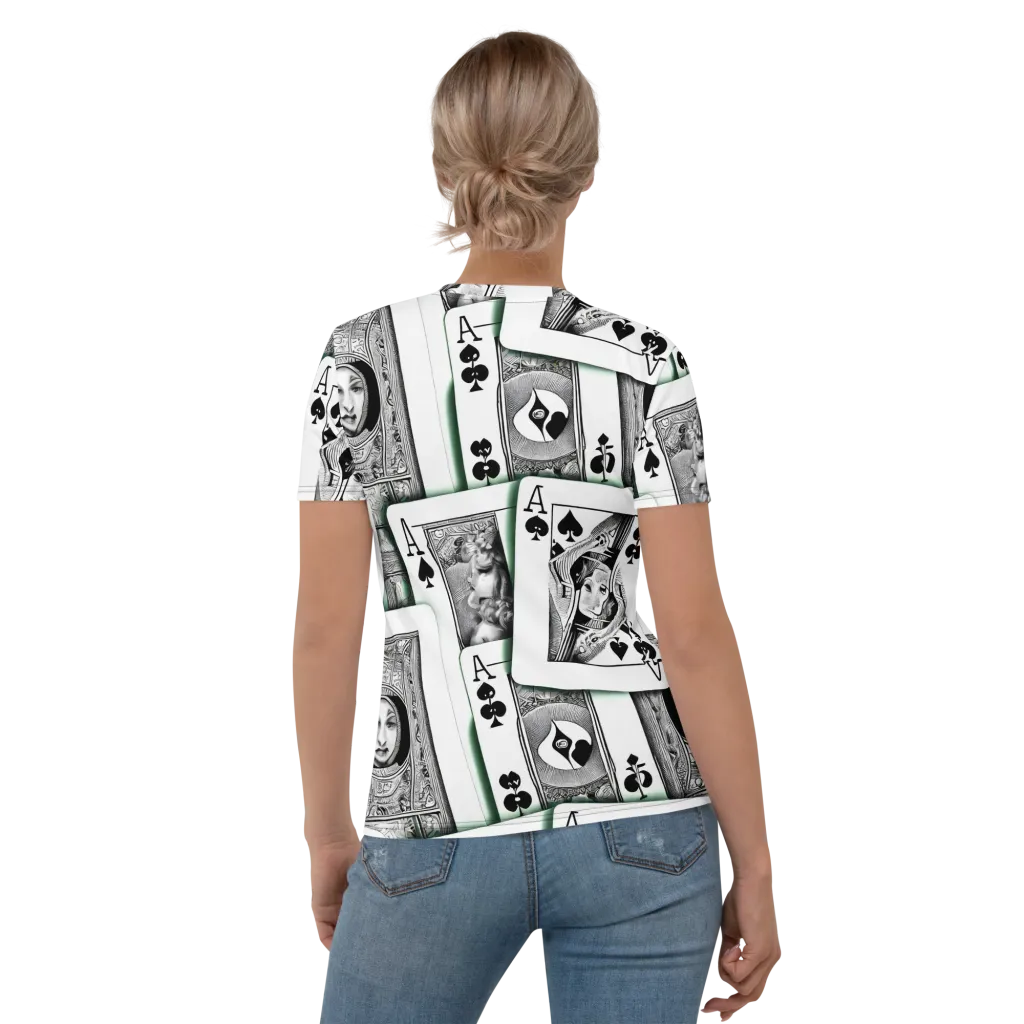 Intense, By Bunny Yeager on Women's Crew Neck T-Shirt — Back