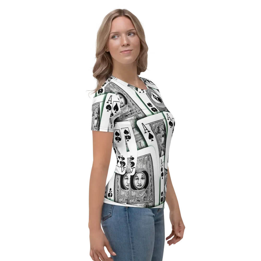 Intense, By Bunny Yeager on Women's Crew Neck T-Shirt — Right