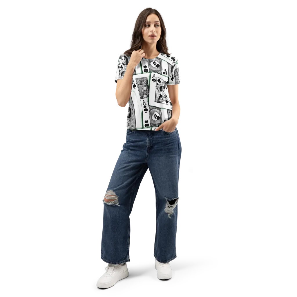 Intense, By Bunny Yeager on Women's Crew Neck T-Shirt — Front