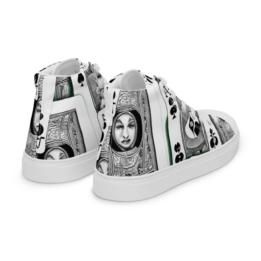 Intense, By Bunny Yeager on Women's High Top Canvas Shoes — Right Back