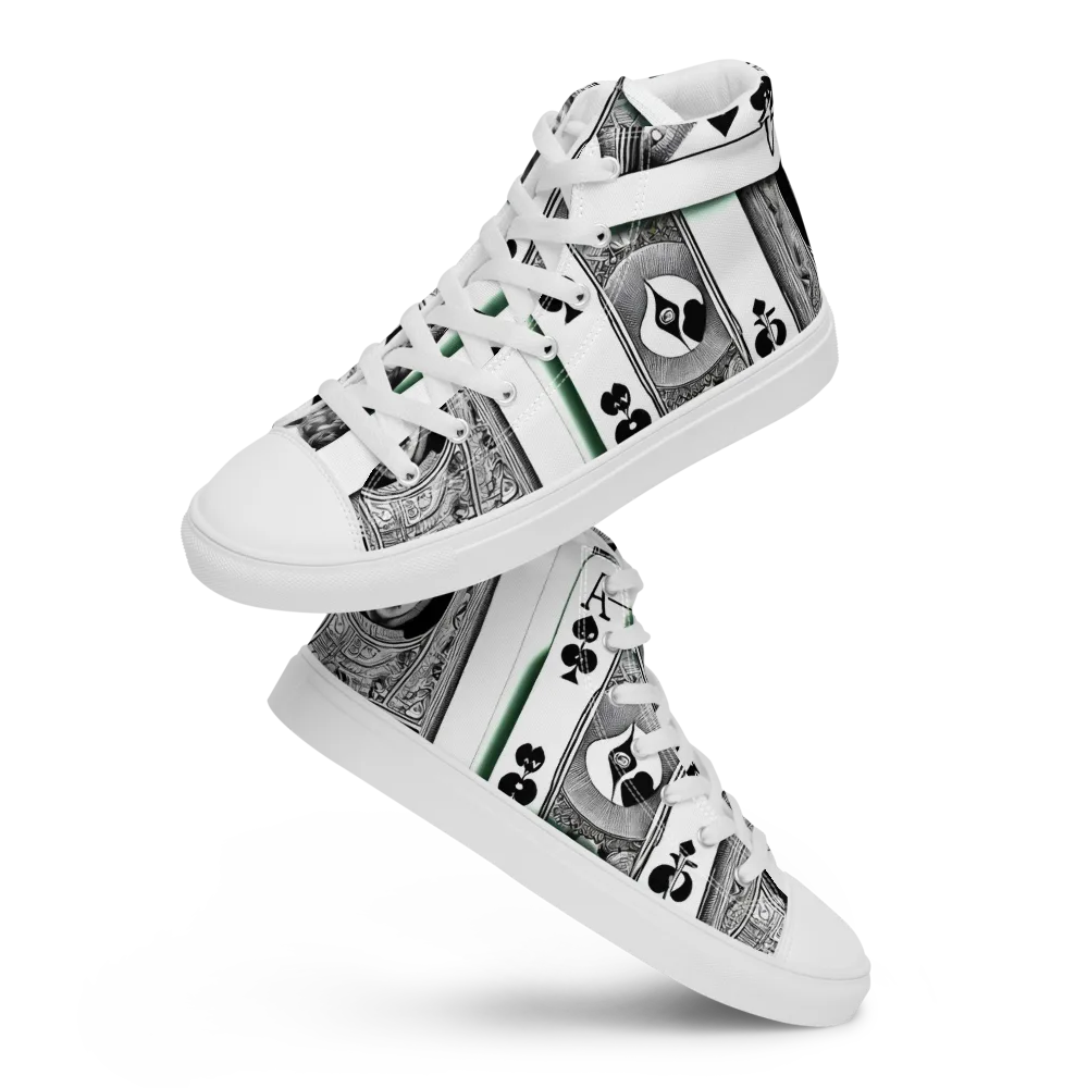 Intense, By Bunny Yeager on Women's High Top Canvas Shoes — Front