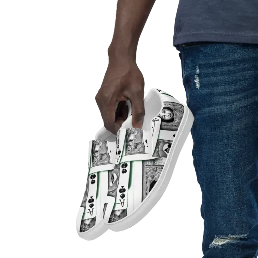 Intense, By Bunny Yeager on a Men's Slip-On Canvas Shoes