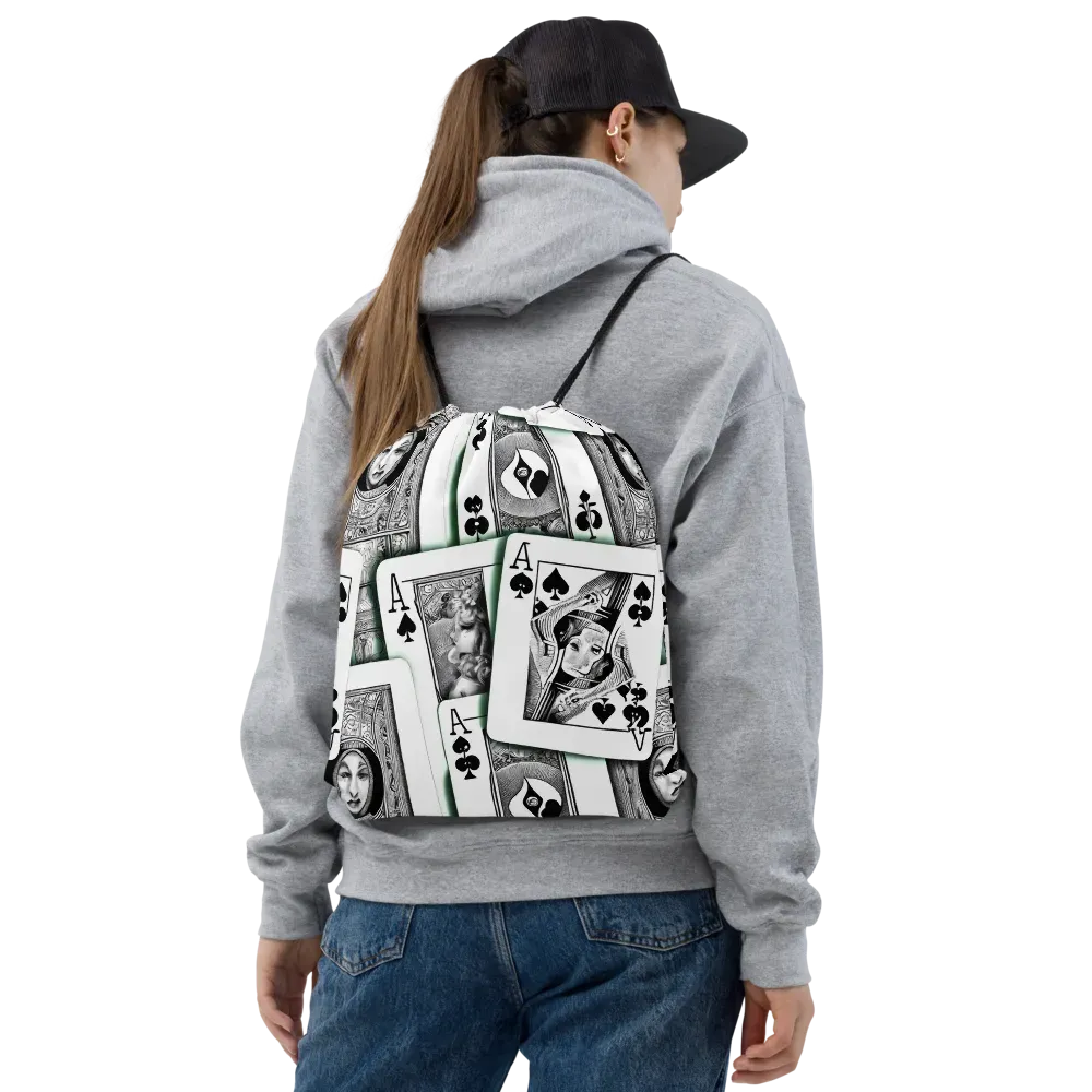 Intense, By Bunny Yeager on Drawstring Bag — Front
