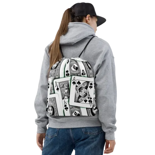 Intense, By Bunny Yeager on a Drawstring Bag