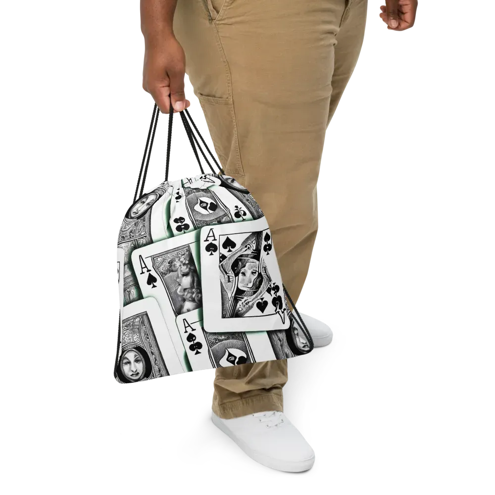 Intense, By Bunny Yeager on Drawstring Bag — Front