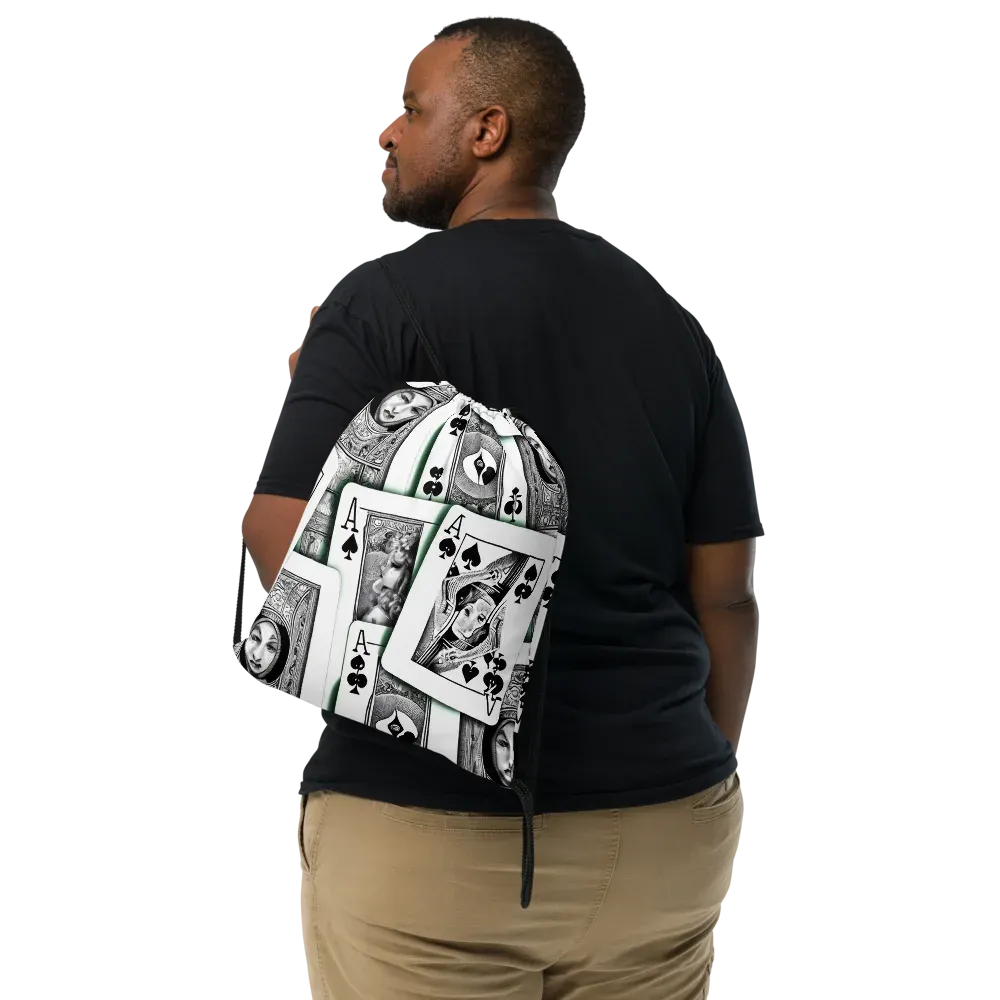 Intense, By Bunny Yeager on Drawstring Bag — Front