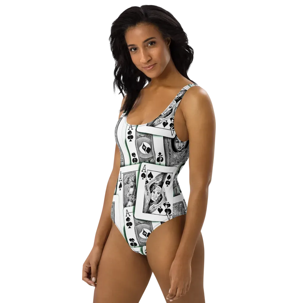 Intense, By Bunny Yeager on One-Piece Swimsuit — Left