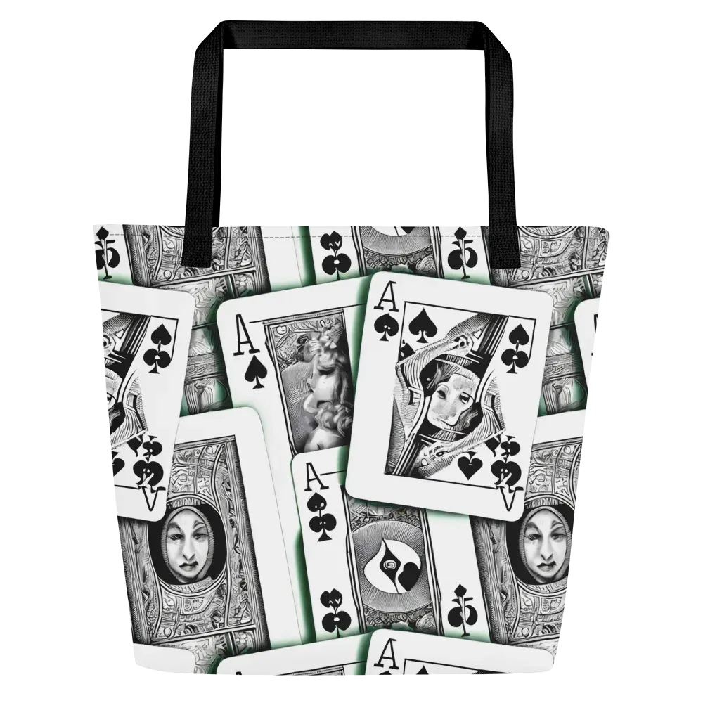 Intense, By Bunny Yeager on Large Tote Bag W/ Pocket — Front
