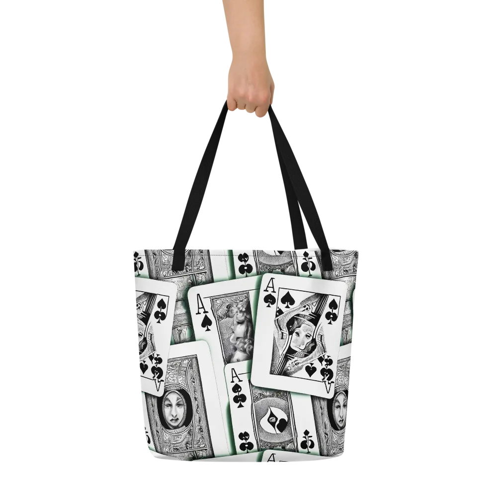 Intense, By Bunny Yeager on Large Tote Bag W/ Pocket — Front