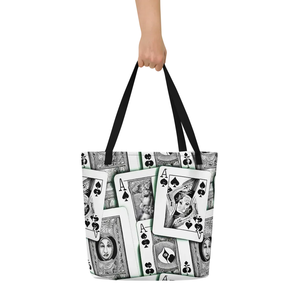 Intense, By Bunny Yeager on Large Tote Bag W/ Pocket — Front