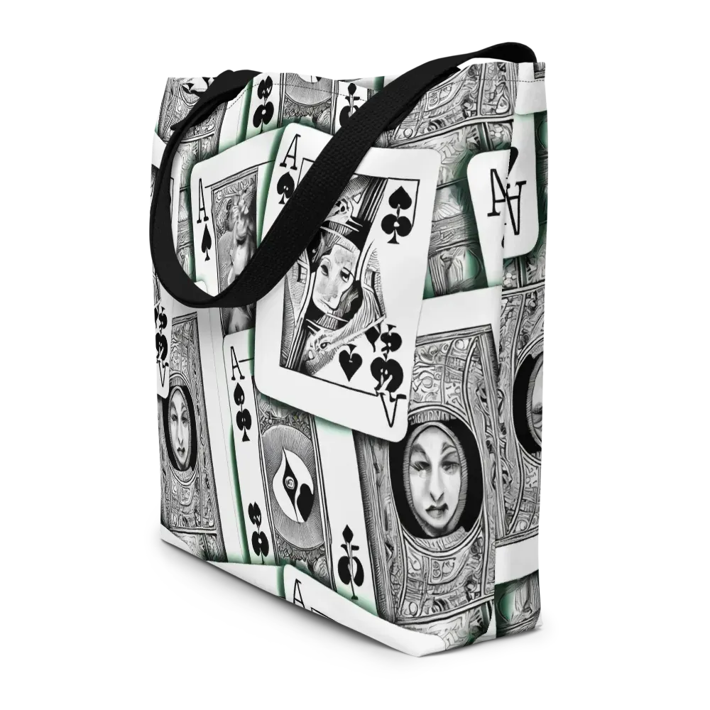 Intense, By Bunny Yeager on Large Tote Bag W/ Pocket — Front