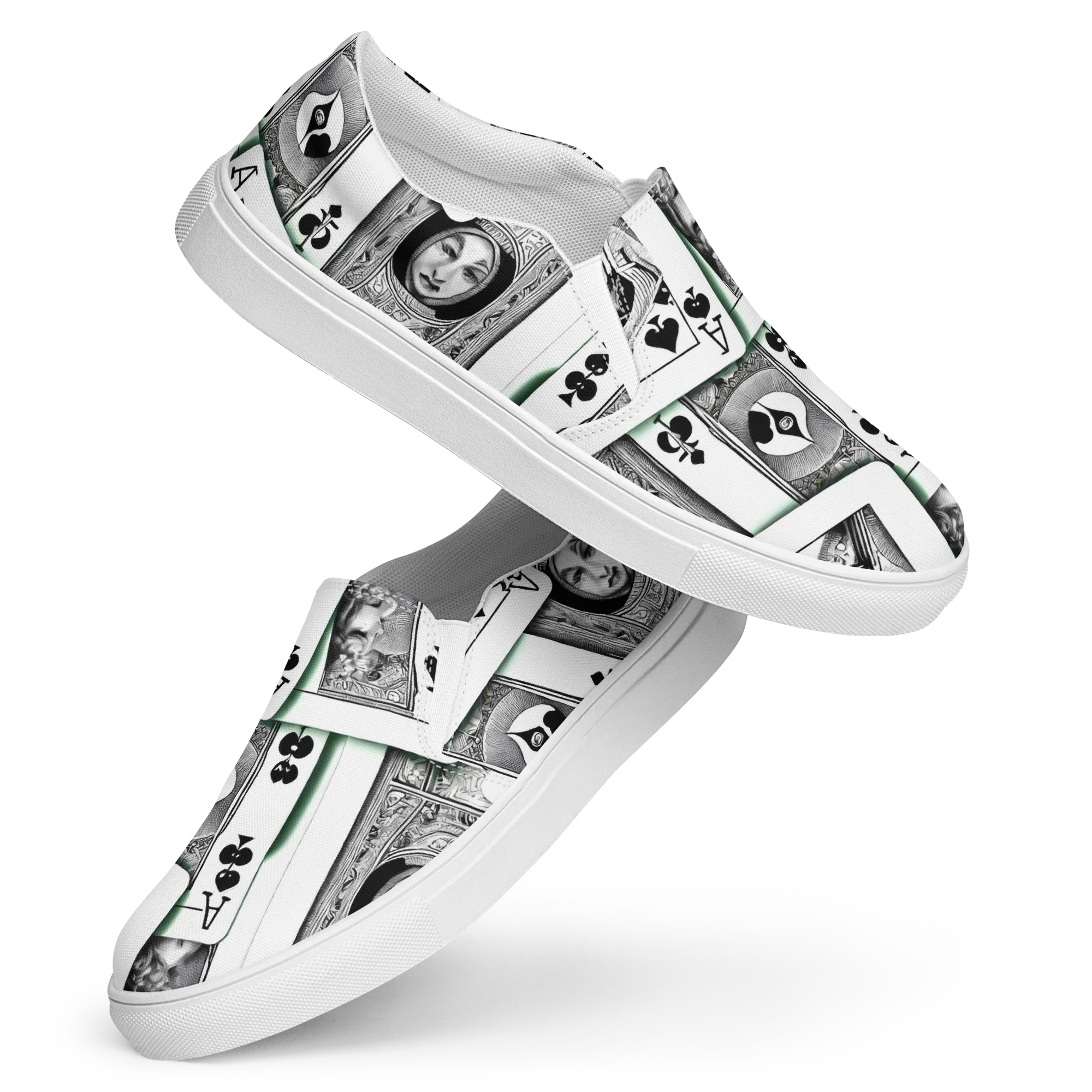 Intense, By Bunny Yeager on Women's Slip-On Canvas Shoes — Front
