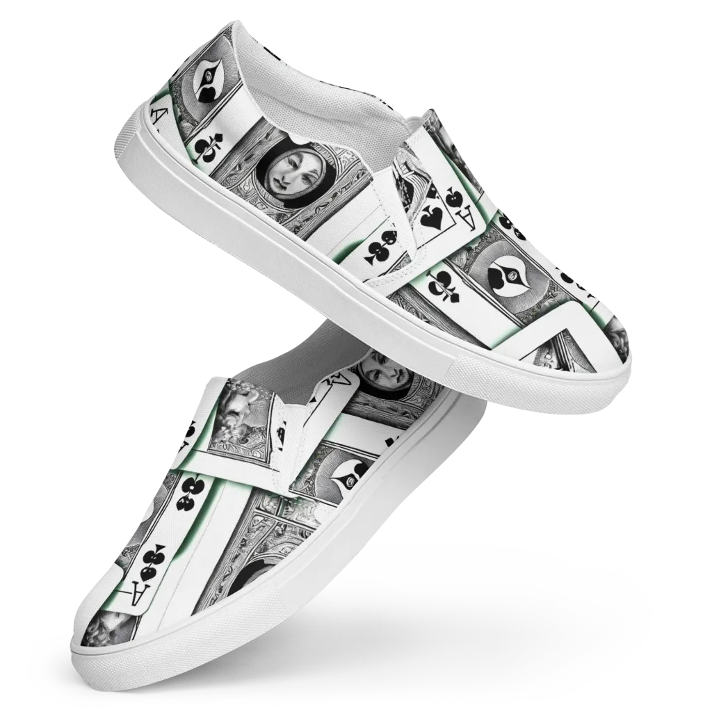 Intense, By Bunny Yeager on Women's Slip-On Canvas Shoes — Front