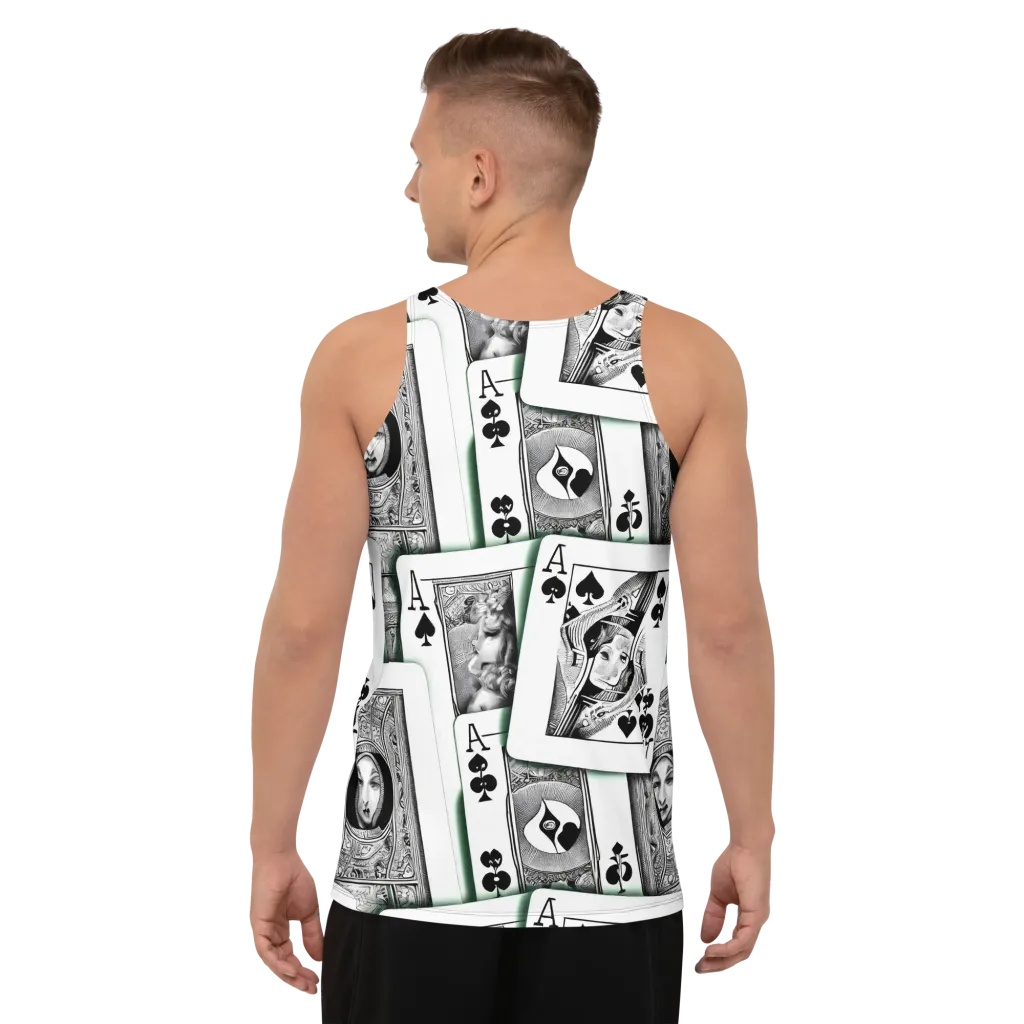 Intense, By Bunny Yeager on Men's Tank Top — Back