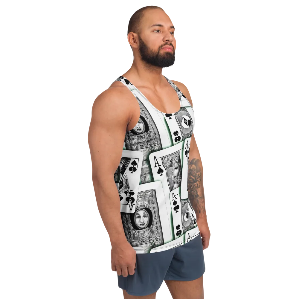 Intense, By Bunny Yeager on Men's Tank Top — Right Front