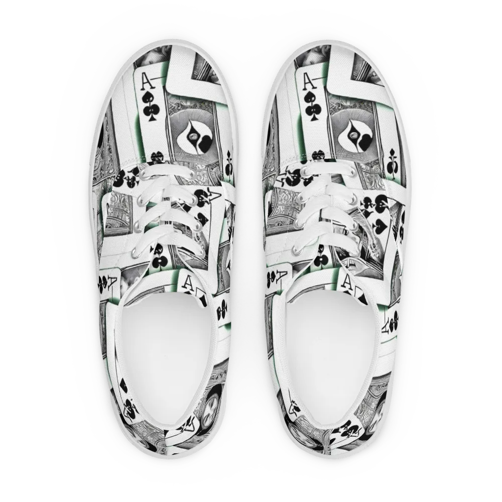 Intense, By Bunny Yeager on Men's Lace-Up Canvas Shoes — Front