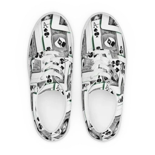 Intense, By Bunny Yeager on a Men's Lace-Up Canvas Shoes
