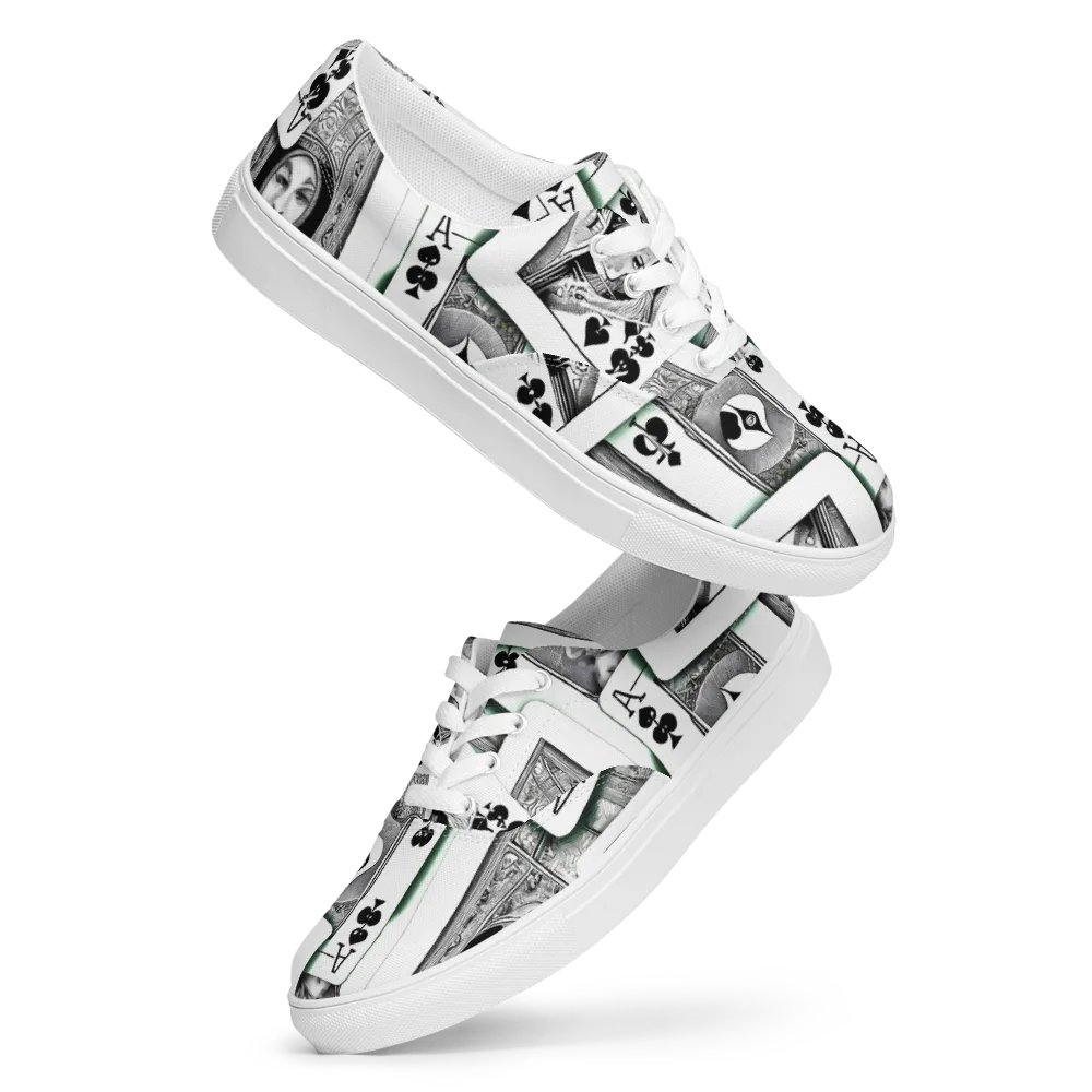 Intense, By Bunny Yeager on Men's Lace-Up Canvas Shoes — Front