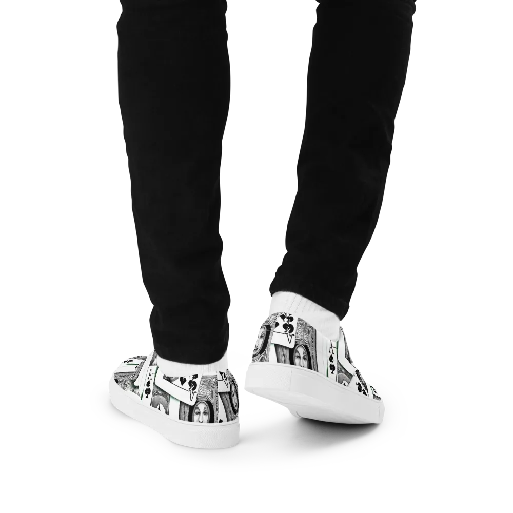 Intense, By Bunny Yeager on Men's Lace-Up Canvas Shoes — Back
