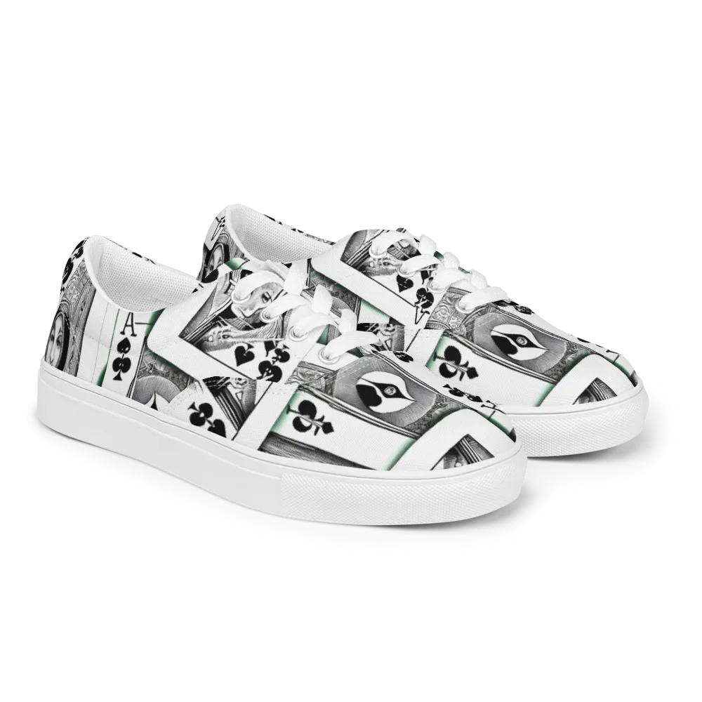 Intense, By Bunny Yeager on Men's Lace-Up Canvas Shoes — Right Front