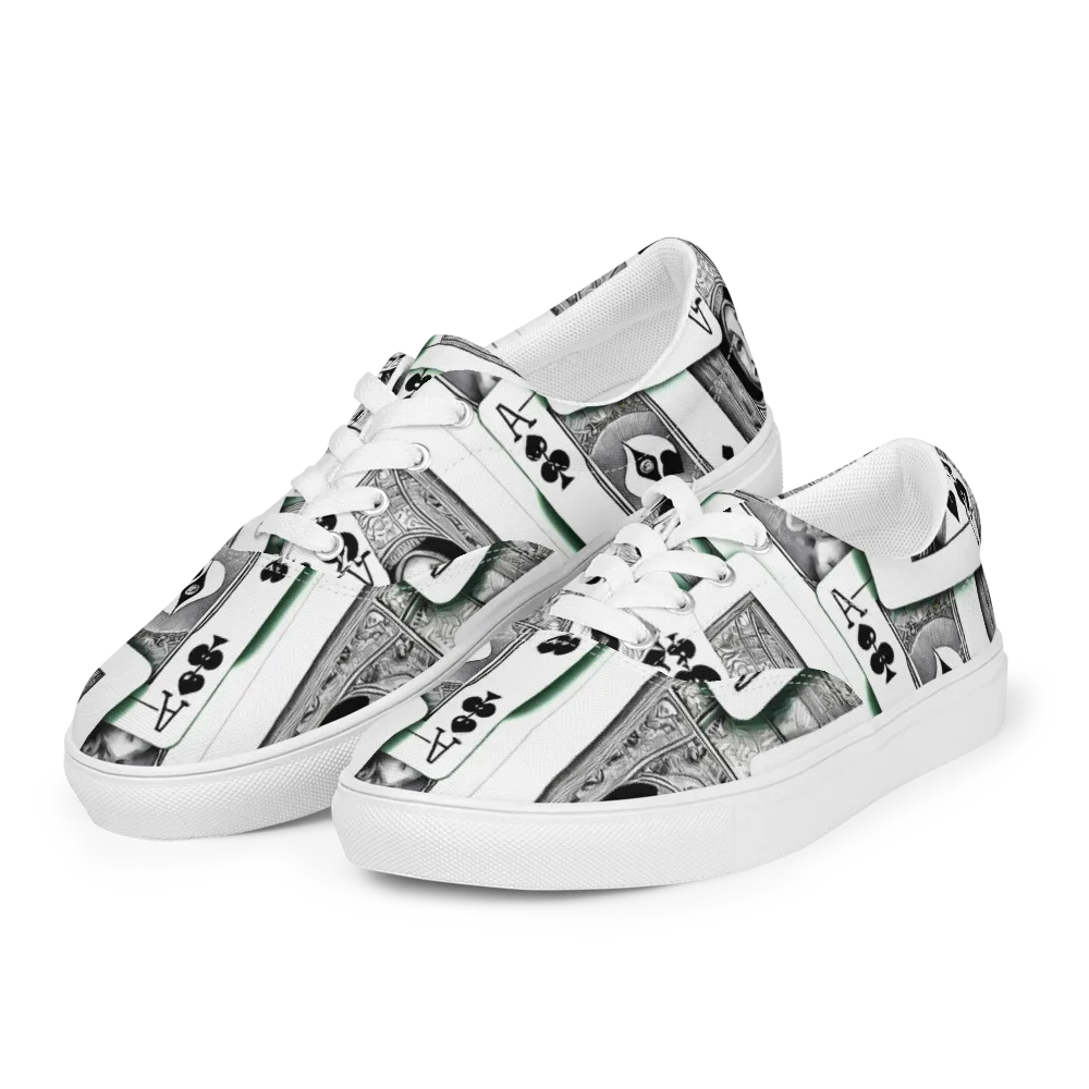 Intense, By Bunny Yeager on Men's Lace-Up Canvas Shoes — Left Front