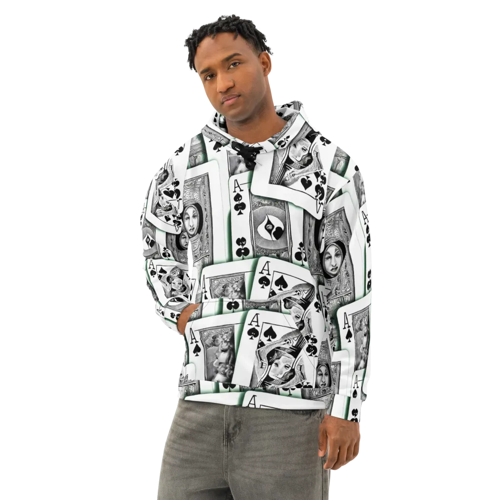 Intense, By Bunny Yeager on Cotton Hoodie — Left Front