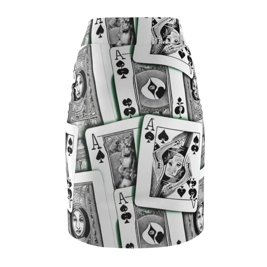 Intense, By Bunny Yeager on Pencil Skirt — Back