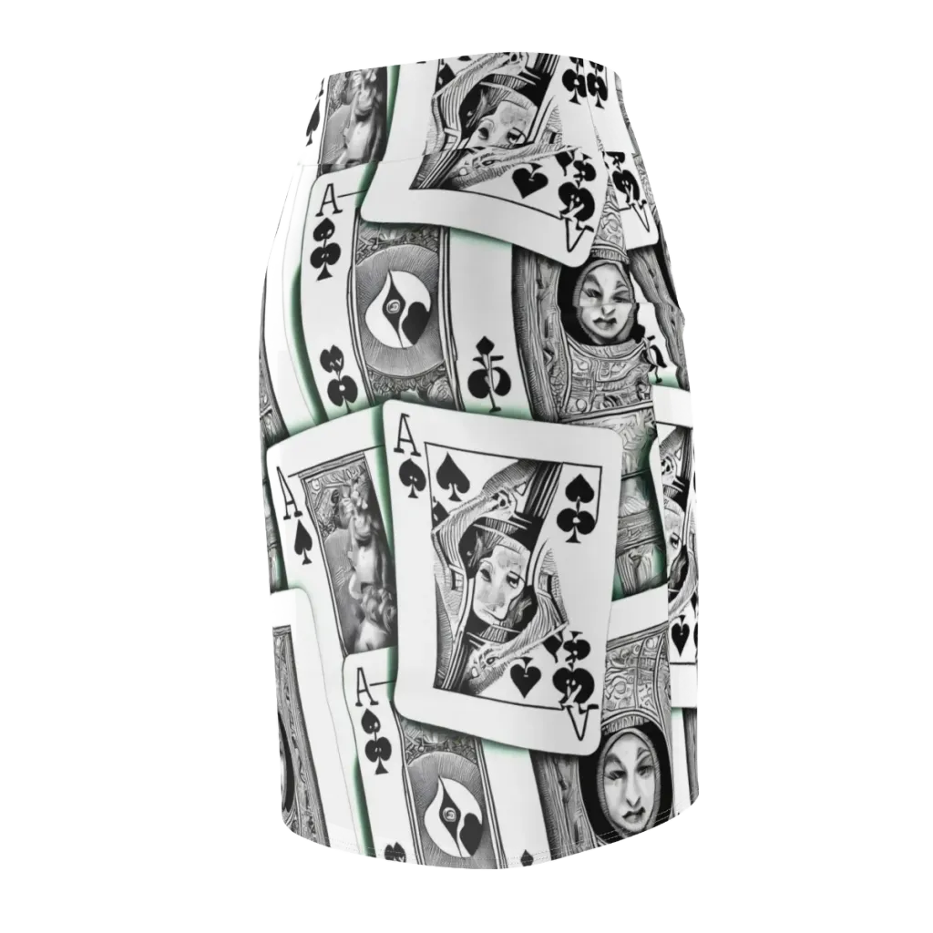 Intense, By Bunny Yeager on Pencil Skirt — Back Side