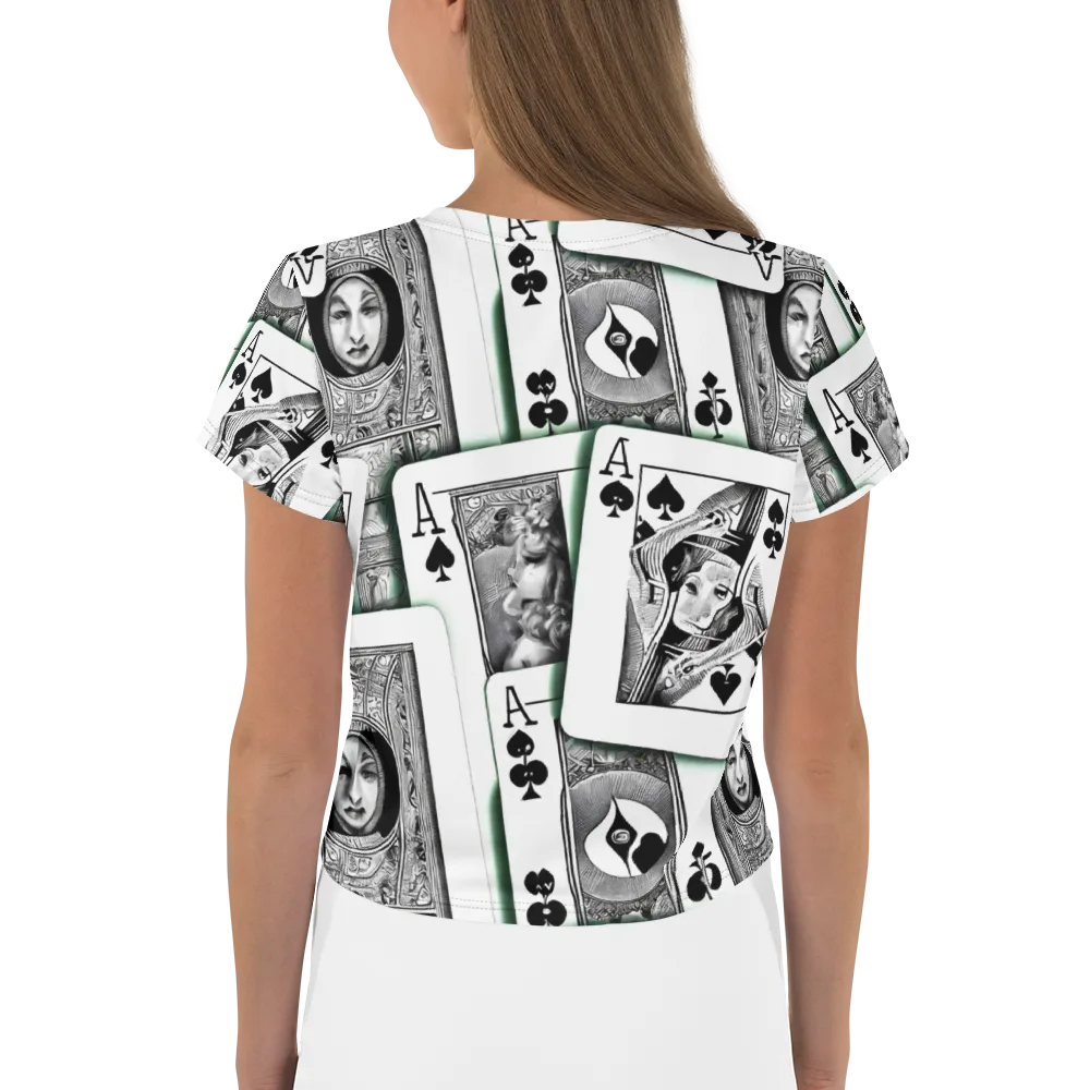 Intense, By Bunny Yeager on Crop Tee — Back