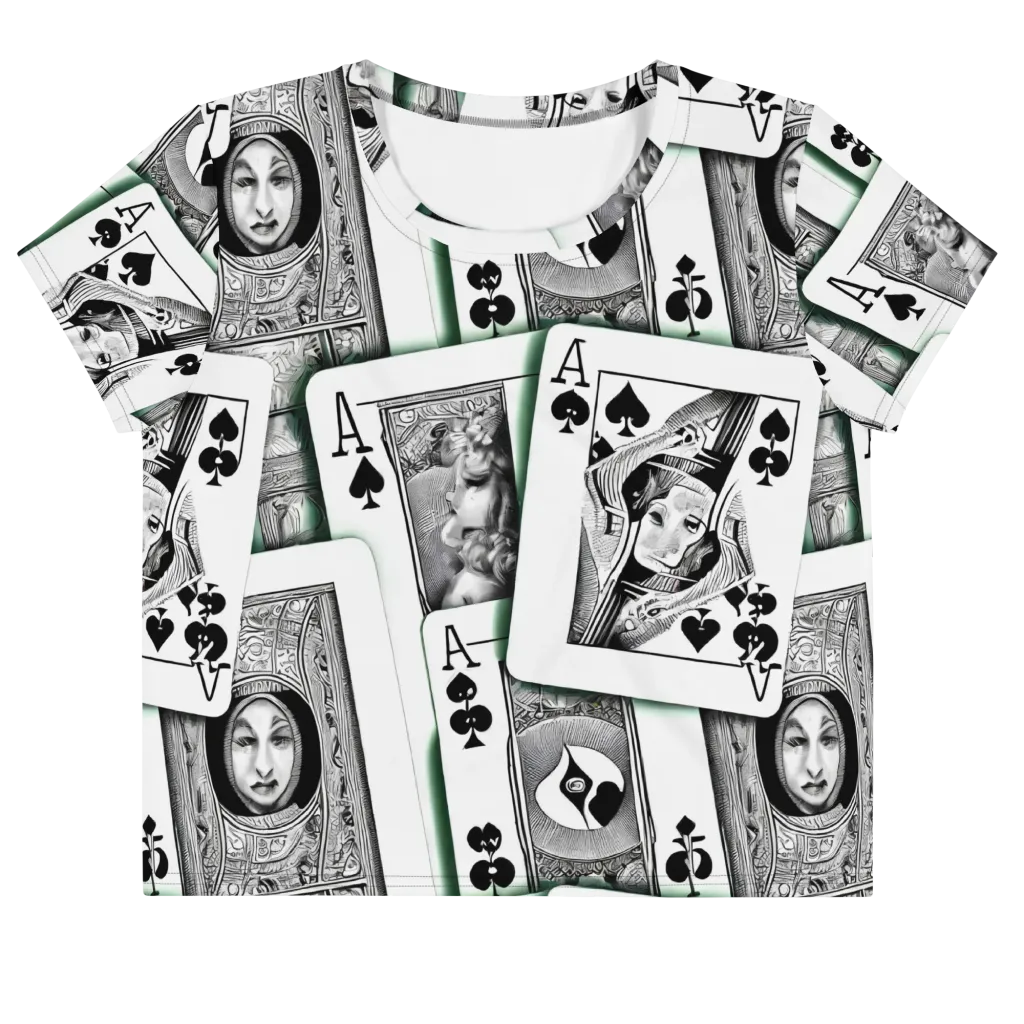Intense, By Bunny Yeager on Crop Tee — Front