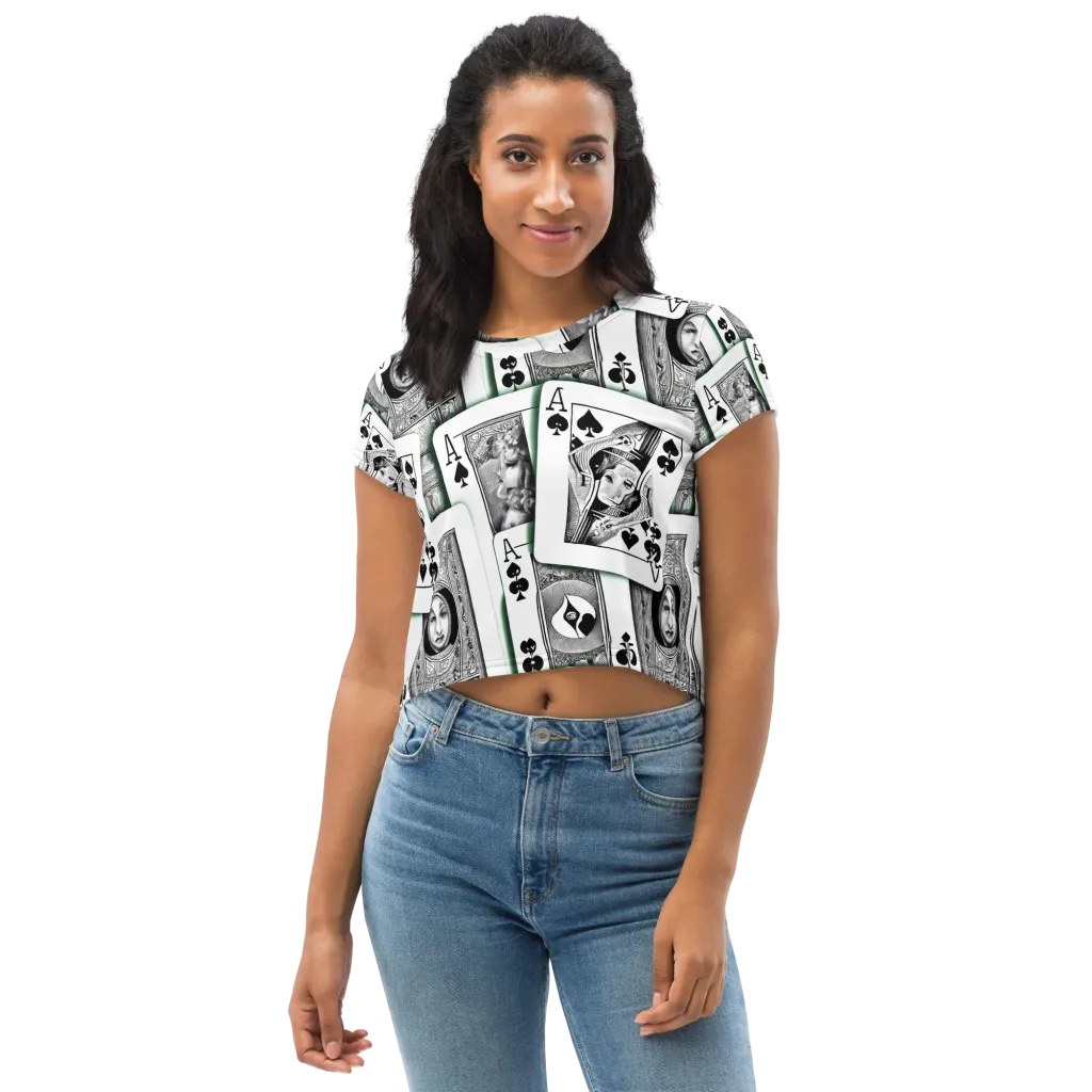 Intense, By Bunny Yeager on Crop Tee — Front