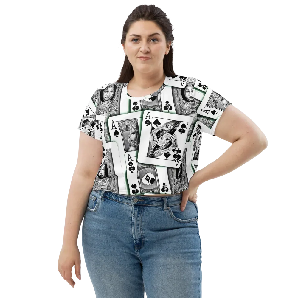 Intense, By Bunny Yeager on Crop Tee — Front